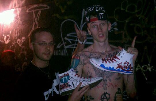 MACHINE GUN KELLY- HAND PAINTED CHUCKS